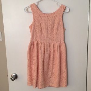 Lacy pink dress